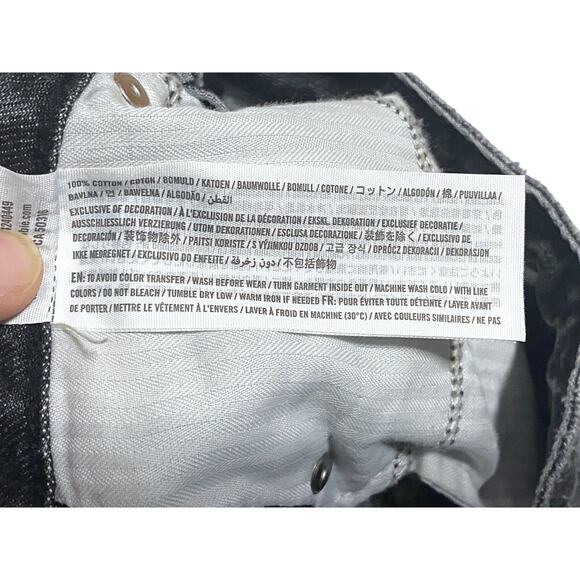 Abercrombie Denim Jean Skirt 24 Fairy Grunge Floral Whimsigoth Distressed Boho - Picture 8 of 9